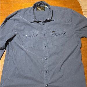 Howler Brothers Men's Gray/black Button Down Shirt